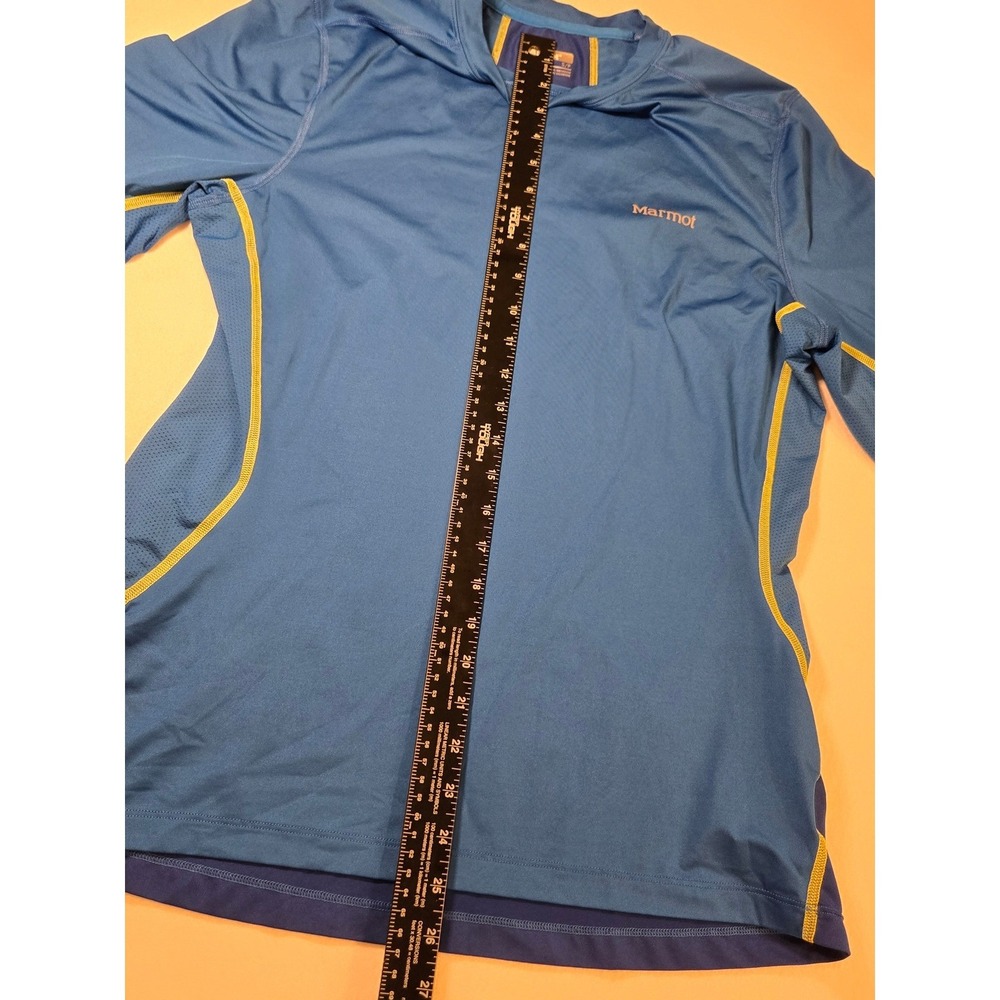 Marmot Performance Shirt Mens‎ Small Blue Excellent Long Sleeve Hiking Running - Picture 5 of 8